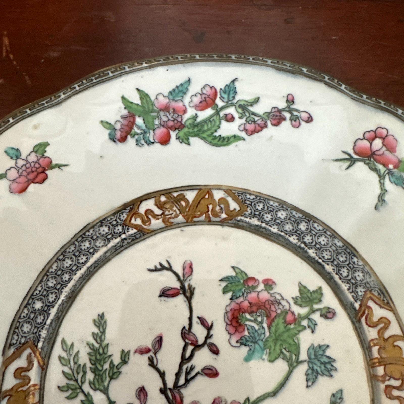 19世紀バーカーブラザーズ製ロングトンインディアンツリーサービング