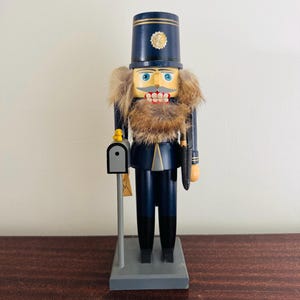 Vintage Erzgebirge Mailman German Nutcracker