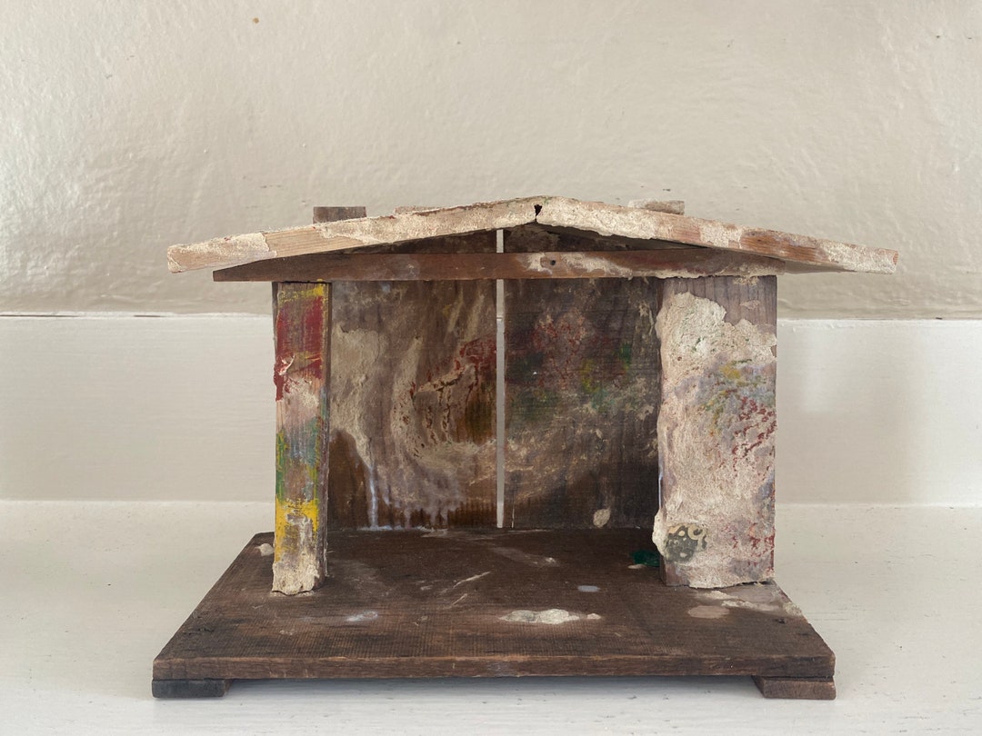 Antique Wooden Nativity Manger - Etsy