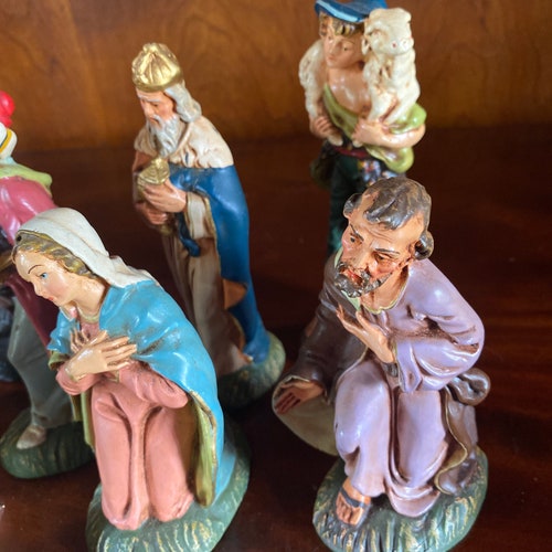 Vintage Italian Nativity Set of 8 shops