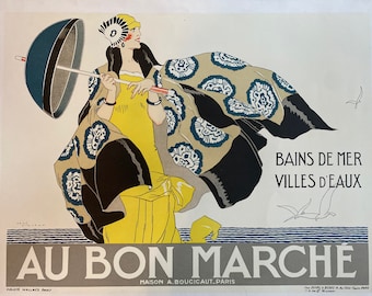 René Vincent Au Bon Marche Litografía Edición Museo S2 Ediciones Atelier