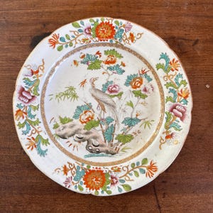 19th Century Wedgwood Stone China Chinoiserie Plate