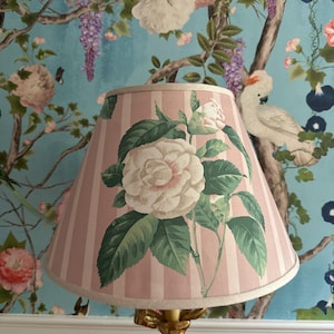 Vintage Camelia Floral Table Lampshade