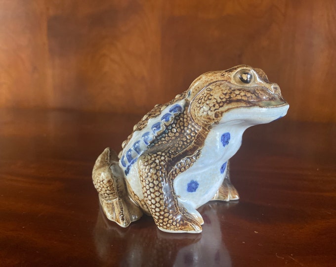 Vintage Japanese Hirado Pottery Toad Frog Etsy