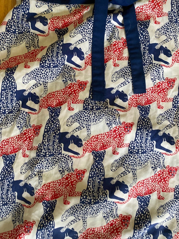 Vintage Red White and Blue Leopard Skirt - image 3