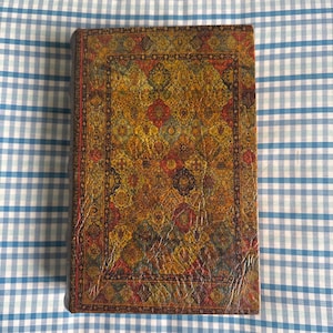 Pier 1 Kunstleder Buch Aufbewahrungsbox aus Holz