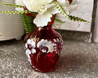 Beautiful Vintage Hand-painted Vase