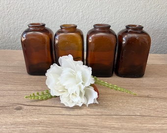 Vintage Amber Apothecary Jar