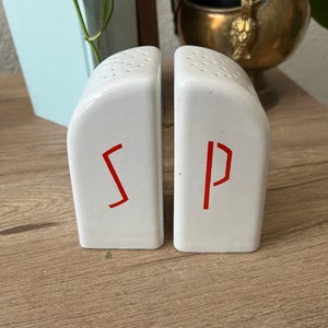 Mid Century Modern Ceramic Salt & Pepper Shakers image 2