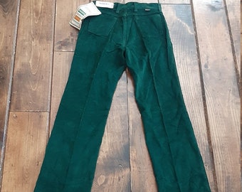 Deadstock vintage 1970s velluto a coste jeans pantalone maverick gamba dritta USA uomini 30x34 26x34 28x34 indossare sneaker t shirt scarpe scarpone maglione cappotto