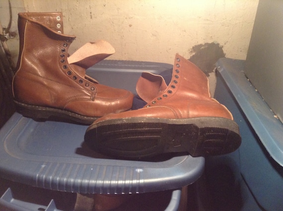 Vintage New Georgia Mens 7 Leather Lace Up Boots Georgia Boot Lace Up Boots for Men for Sale | Shop New  main image 4