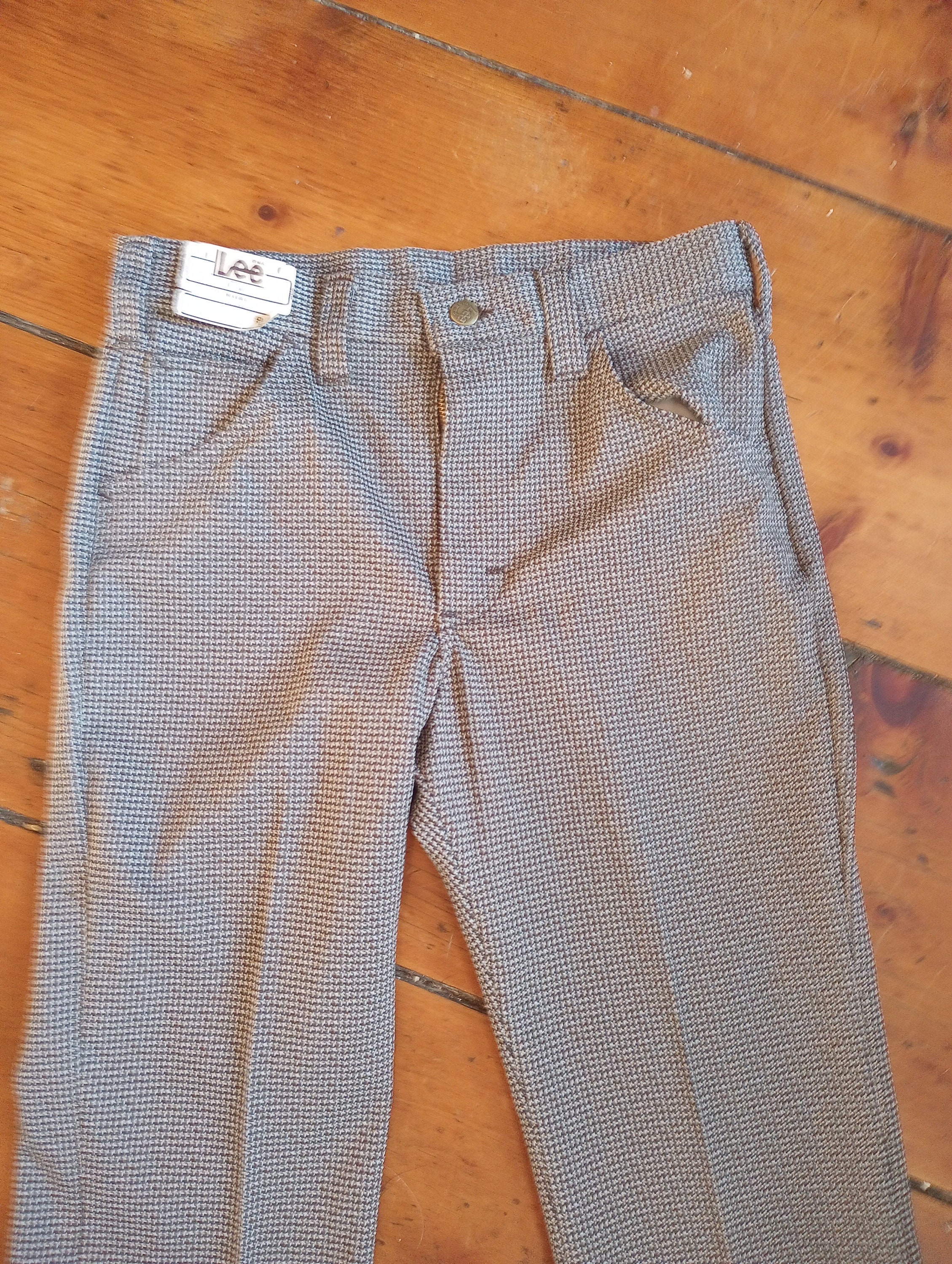Lee Vintage Boot Cut Houndstooth Flare Pant Men 29x32 28x32