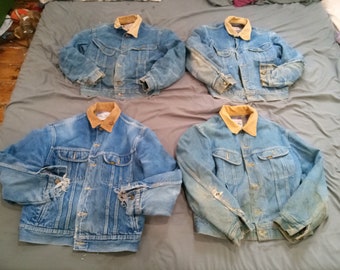 Vintage 70s Lee Storm Rider Blanket Lined Denim Jacket - Etsy
