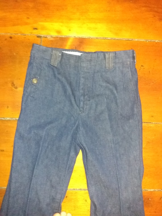 Vintage deadstock Wrangler denim bellbottom jean … - image 1