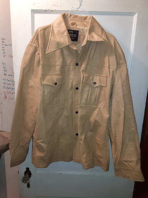 Campus vintage deadstock vinyl jacket coat men 52 