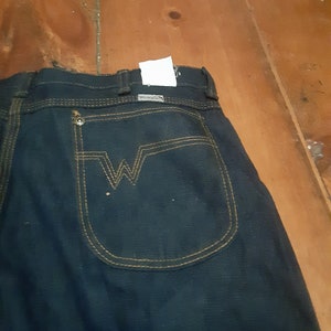 1970'S Wrangler WRAPID TRANSIT Denim Bush Jacket, Men's Size L (approx.), Vintage unclear blue type Vintage Second Hand
