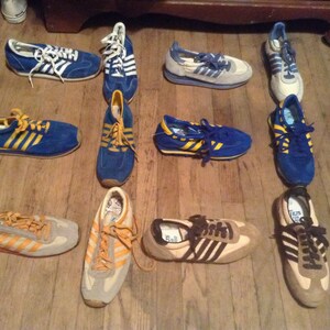 Sneakers vintage deadstock pick 1 chaussures piste course rétro 1970 jogging new old wear jeans pantalon manteau t shirt veste