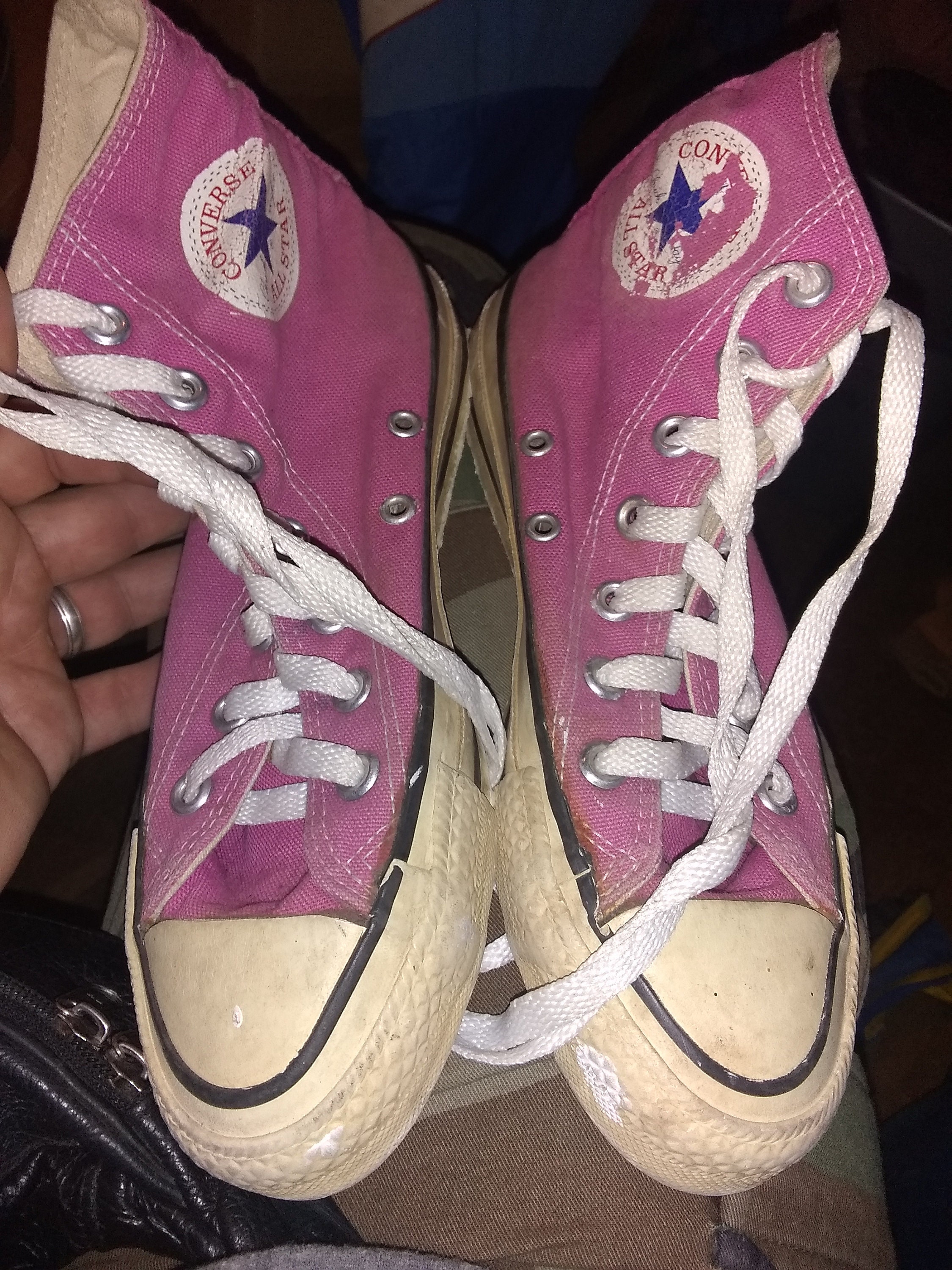 Converse Allstars Canvas Vintage Sneakers Shoes 1980s Hi Top