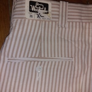 Woolrich 1980 nos vintage Golf pant slax stripe deadstock made USA straight leg new men 34x37 36x37 38x37 40x37 42x37 34x30 38x30 36x32 pick image 6