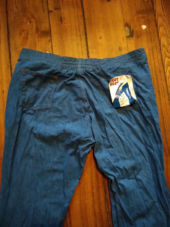 Neat Seat Vintage Elastic Waist Bellbottom Jean Deadstock Neat Seat Vintage Elastic Waist Bellbottom Jean Deadstock