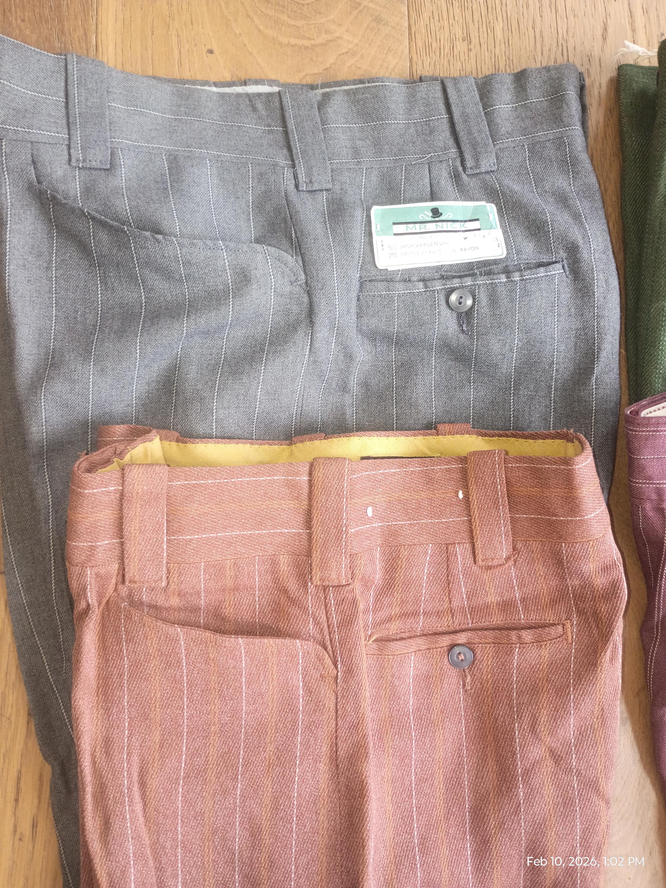 Wrangler Permanent Press Slacks Flare Leg Vintage Deadstock Jean