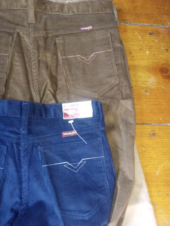 wrangler Vintage corduroy deadstock 1980 men wais… - image 3