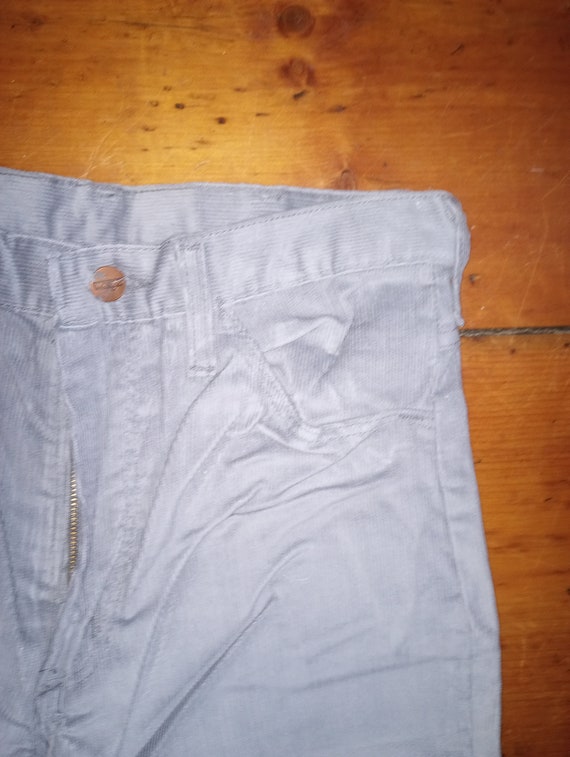 Wrangler grey corduroy flare bellbottom jean dead… - image 4