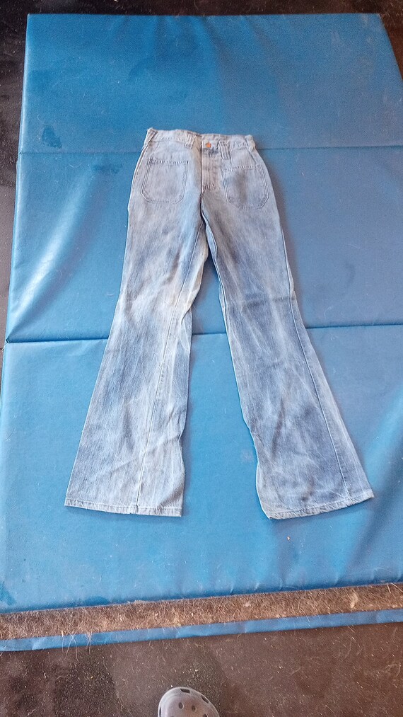Deadstock Vintage NOS Wrangler Pre-washed Goof Offs Flare Jean