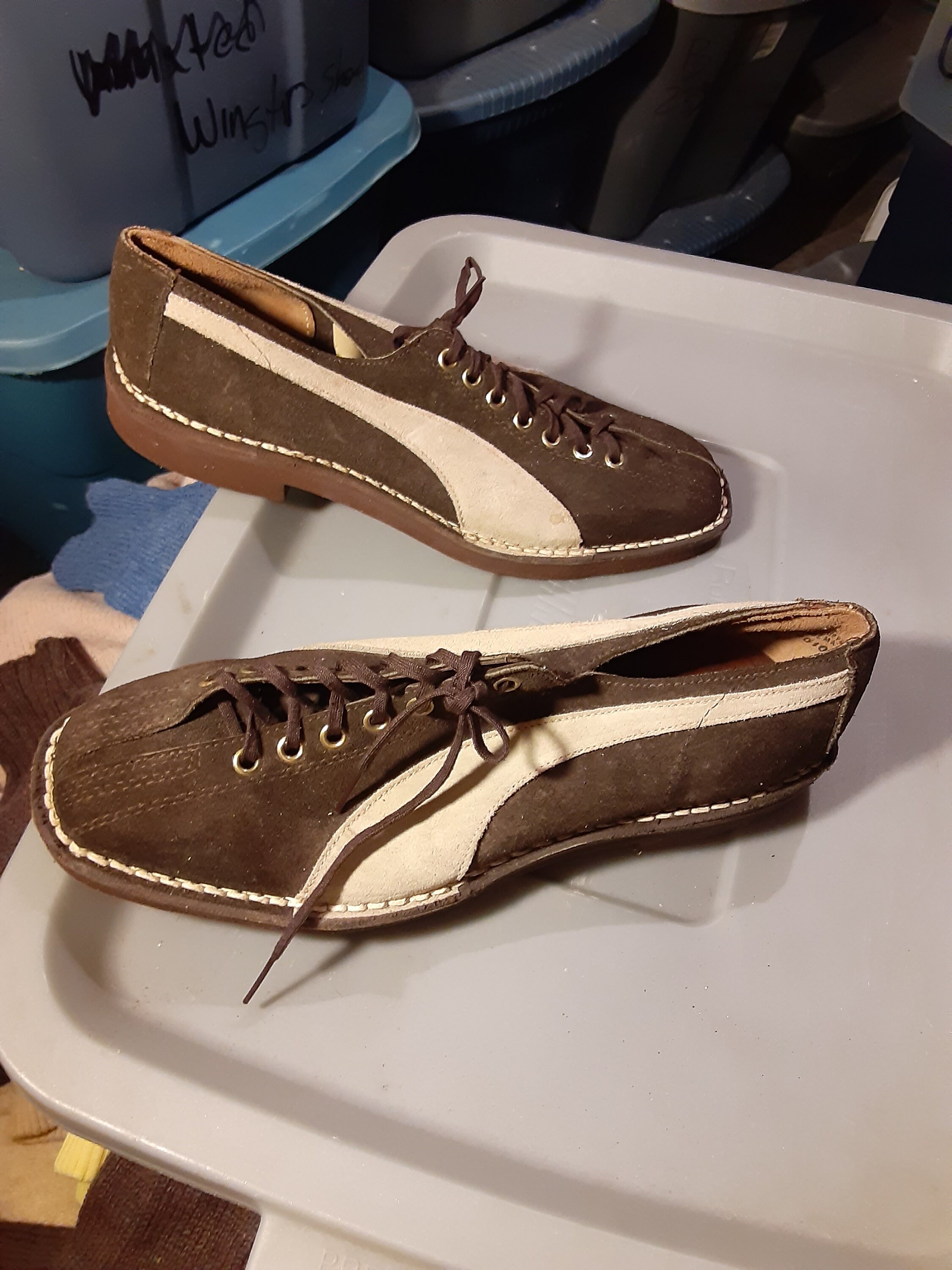 Vintage Deadstock Suede Sneaker Shoe Men 9.5 NOS 1960