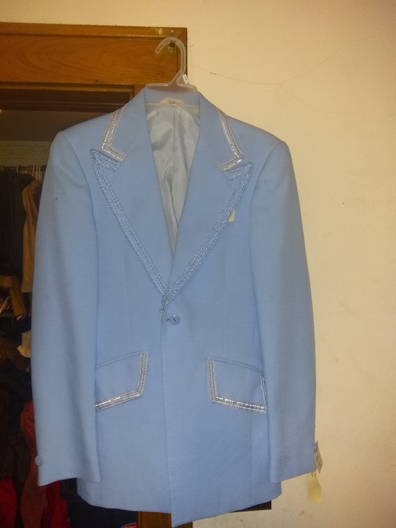1970' tuxedo tux jacket coat vintage mens suit co… - image 1