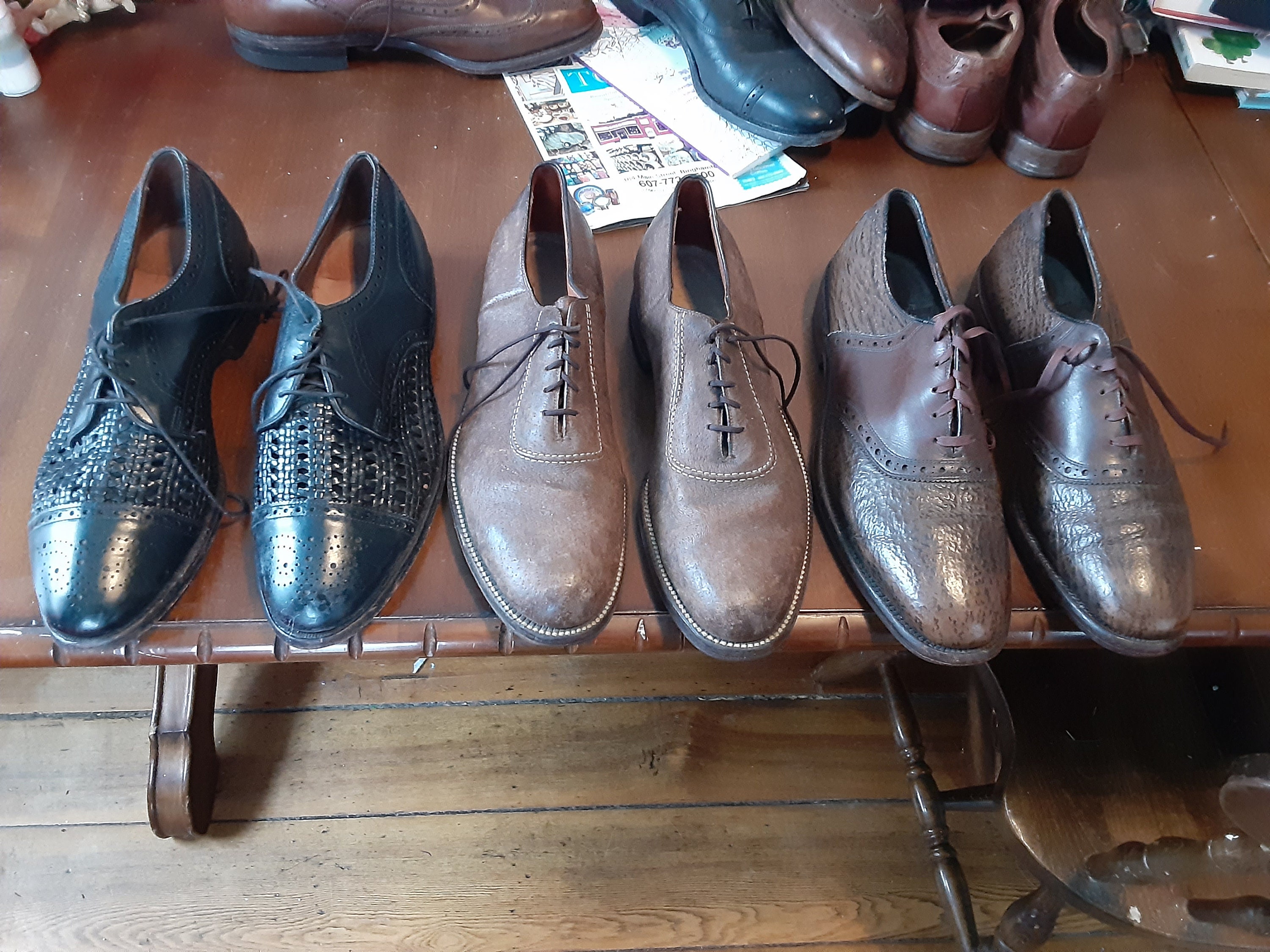 Vintage Allen Edmonds Leather Ostrich 
