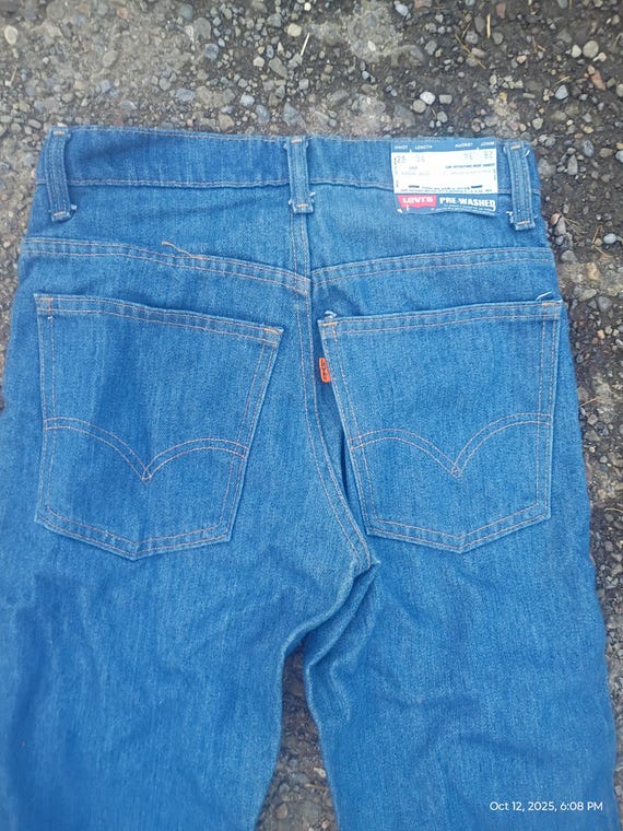 Deadstock Levi 646 Prewashed Denim 1970 Bell Bottom Jean Pant USA