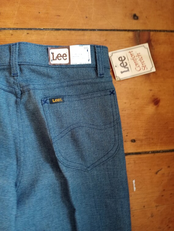 Lee vintage deadstock jean pant polyester boot cu… - image 8