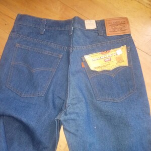 Vintage deadstock Levi 517 denim 1980 jeans made USA pant new prewashed bootcut men 28x32 33x36 34x36 orange tag western leather tag pick 1