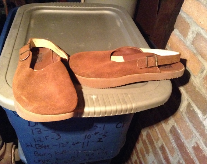 Vintage Deadstock Earth Shoes Sandles Clogs Anne Kalso Negitive Heel