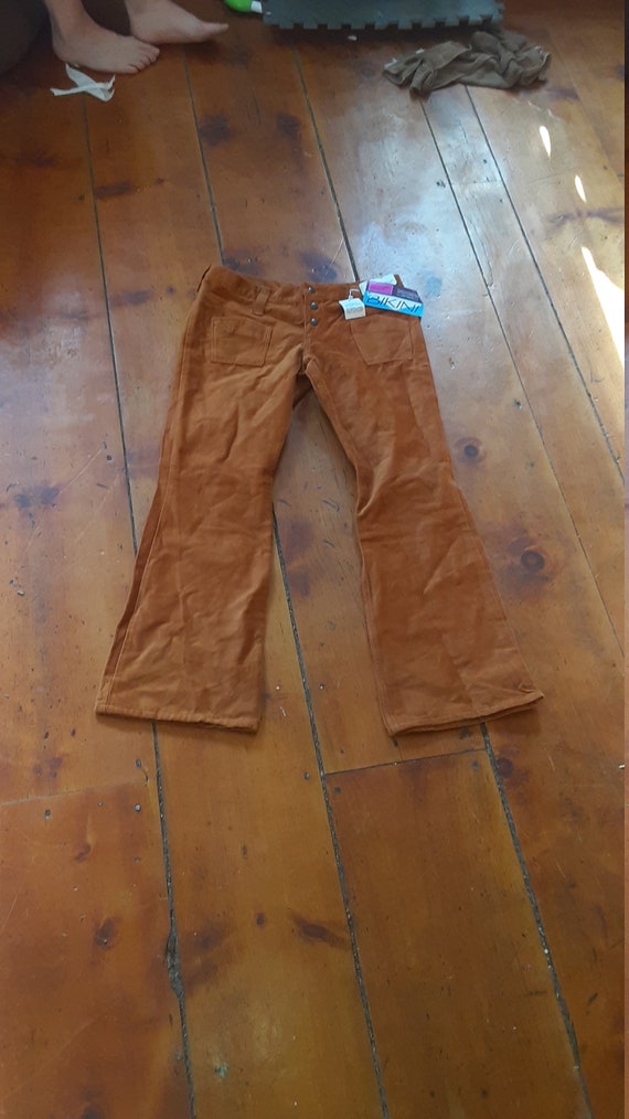 Vintage deadstock nos Wrangler velvet bellbottom … - image 7