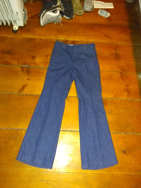 Vintage deadstock Wrangler denim bellbottom jean … - image 5