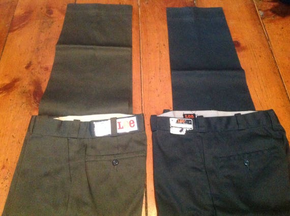 Lee Nos Chetopa Twill Perm Press Work Vintage Deadstock Men Pant 