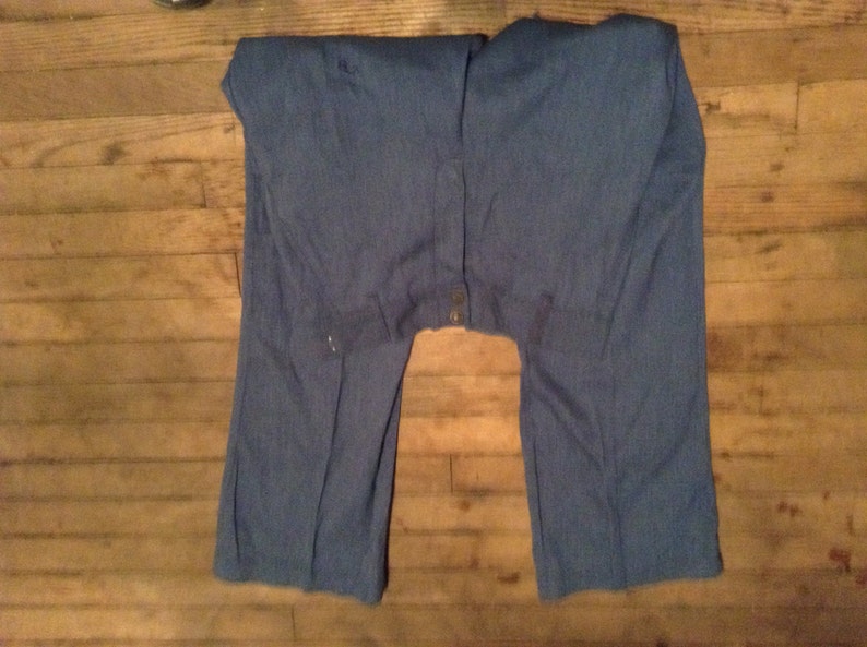 Vintage Buckle Back Pants 1970s Perm Press Men's Deadstock Etsy