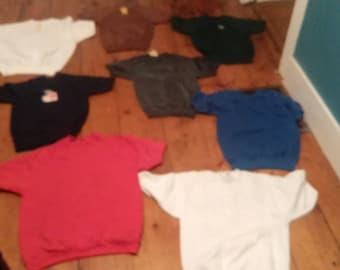 Moletom vintage de manga curta, estilo atlético, para treino, masculino, fabricado nos EUA, 1970, nova seleção, camiseta, calça jeans, tênis, jaqueta, casaco