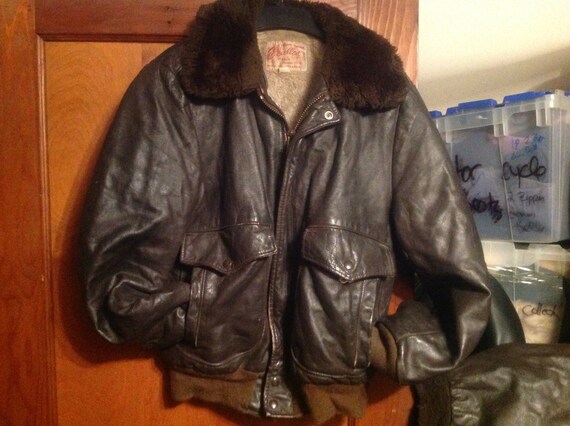 Vintage men's size 40 or 46 pick 1 coat leather b… - image 2