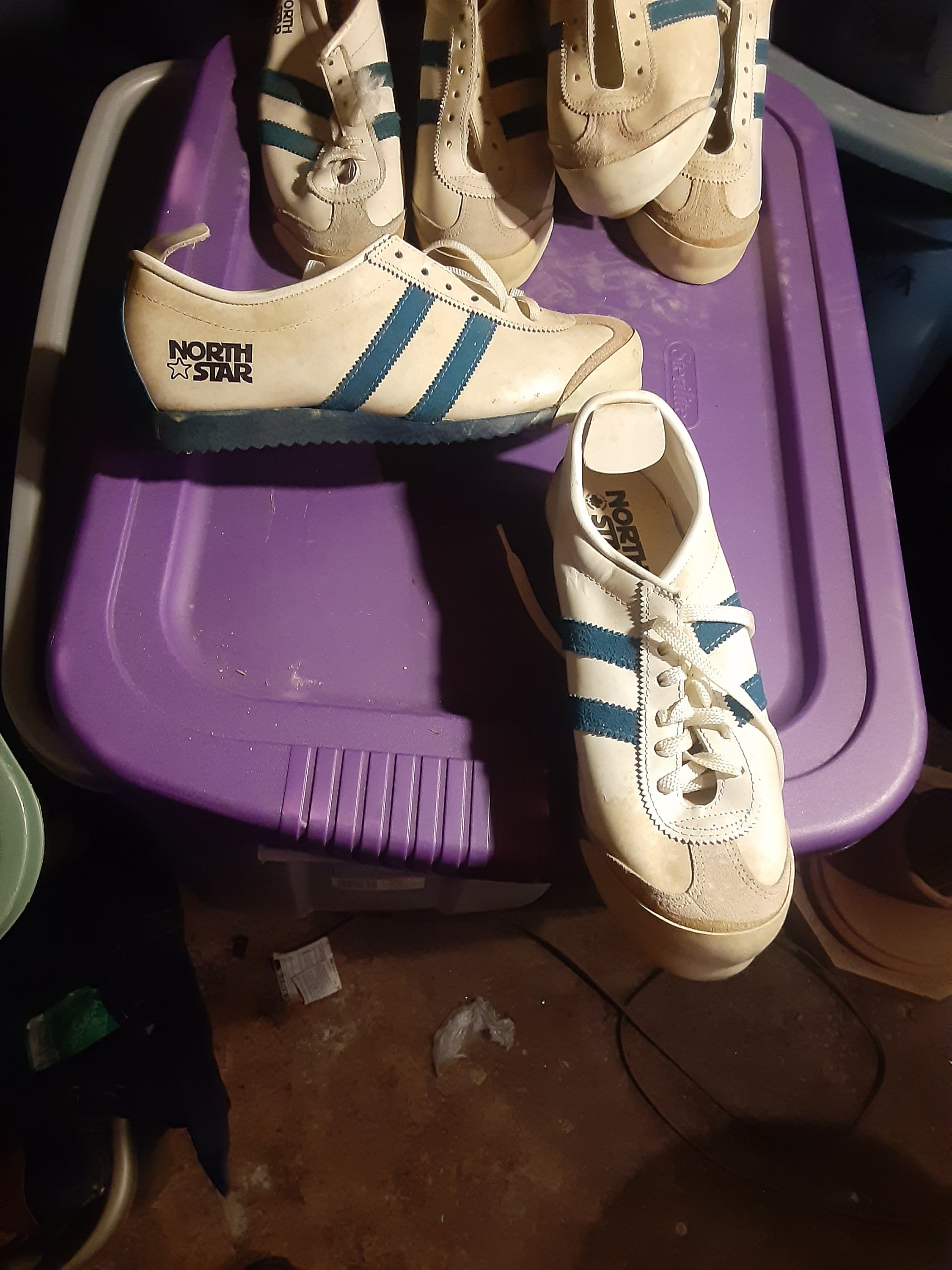 North Star Vinyl 1960 Sneakers Vintage Deadstock Nos Shoe North Star Vinyl 1960 Sneakers Vintage Deadstock Nos Shoe