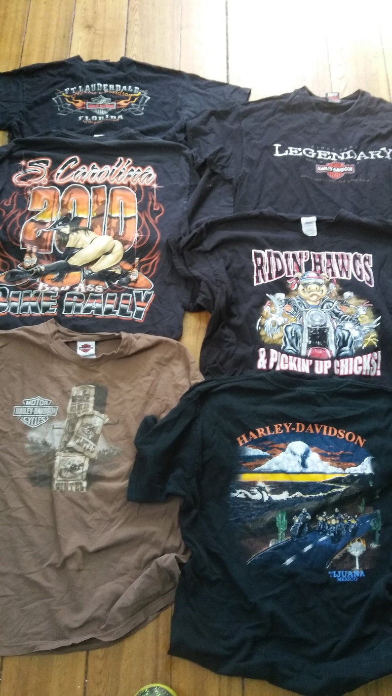 22 Harley Davidson Motorcycle Some Vintage T Shirt Lot Mens Etsy