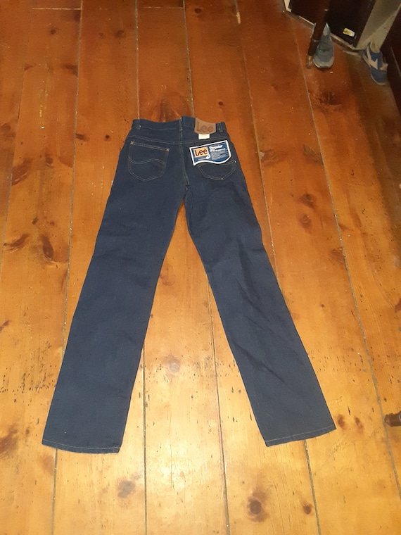 Deadstock Vintage prewashed dark deadstock lee jean nos USA pan… - Gem