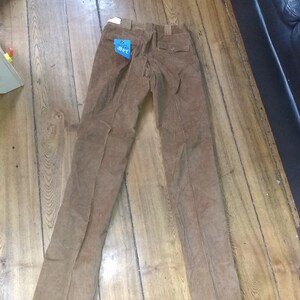 Deadstock Vintage Corduroy Peg Leg Slim Fit 1960 Flat Front Pant