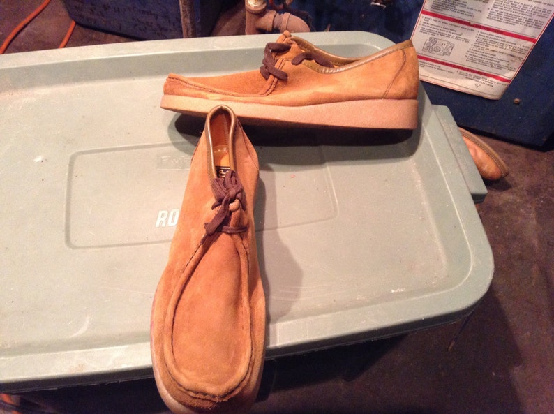 Donato marrone made Italy wallabee shoes deadstock leather