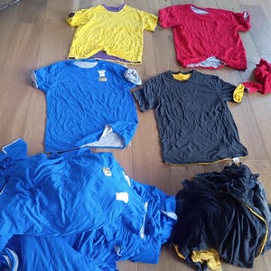 Deadstock Vintage and Used Short Sleeve Reversible T-shirt Lot of 