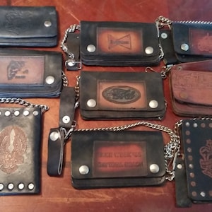 Vintage cuero Harley Davidson carteras deadstock 1970's bolso cuero hecho EE.UU. hombres cadena pick 1 bicicleta motocicleta zapatillas zapatos jeans pantalones