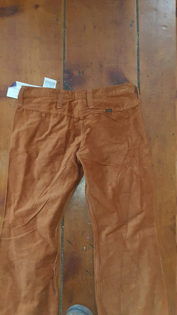 Vintage deadstock nos Wrangler velvet bellbottom … - image 3