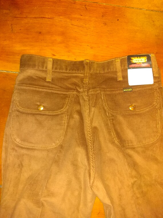 Wrangler nos corduroy bellbottom jean deadstock v… - image 6